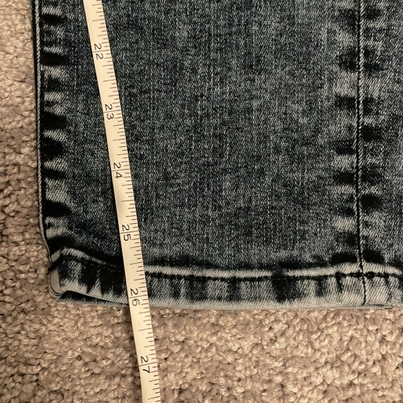 Mavi Ada Mid Rise Distressed Dark Blue Wash  Boyfriend Jeans 24X27 - Picture 12 of 13